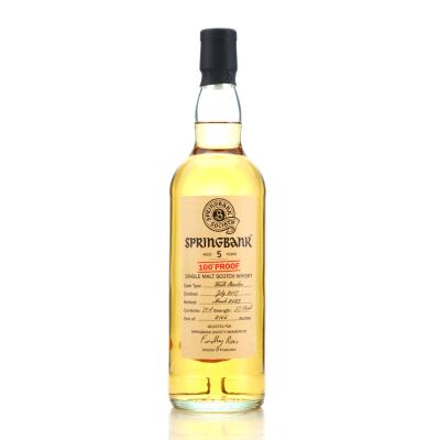 Springbank 2017 Springbank Society 5 Year Old / 100 Proof