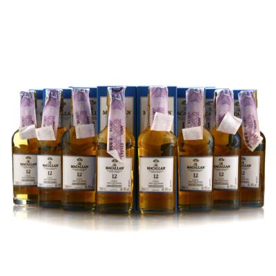 Macallan 12 Year Old Triple Cask Miniature x 8