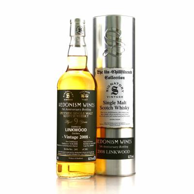 Linkwood 2008 Signatory Vintage 9 Year Old / Hedonism Wines Linkwood 2008 Signatory Vintage 9 Year Old / Hedonism Wines