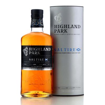 Image for Highland Park 2004 Single Cask 13 Year Old #6520 - David Coulthard Saltire Edition 1