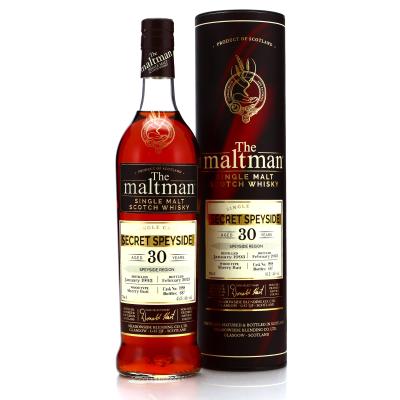 Macallan 'Secret Speyside' 1993 Maltman 30 Year Old