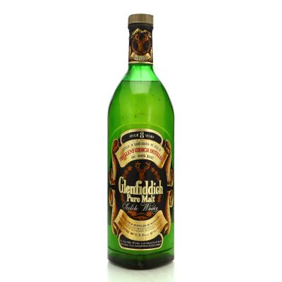 Glenfiddich 8 Year Old Pure Malt 1 Litre 1970s / Duty Free