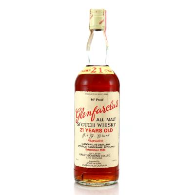 Glenfarclas 21 Year Old Grant Bonding Co 1970s / House of Sobel, US