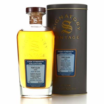 Port Ellen 1974 Signatory Vintage 30 Year Old Cask Strength