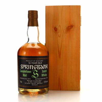 Springbank 1973 Cadenhead's 18 Year Old Rum Butt