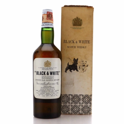 Black and White Scotch Whisky 1950s / Amerigo Sagna Import