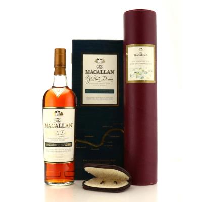 Image for Macallan 12 Year Old Ghillie's Dram / with Map & Fishing Flies