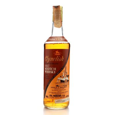 Clynelish 12 Year Old Ainslie and Heilbron early 1980s / Fourcroy Import