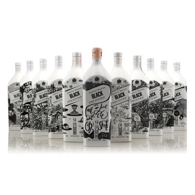 Image for Johnnie Walker Black Label 12 Year Old Air Ink Series x 11