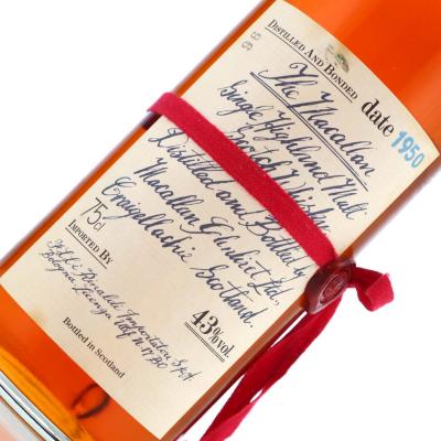 Image for Macallan 1950 Handwritten Label / Rinaldi Import