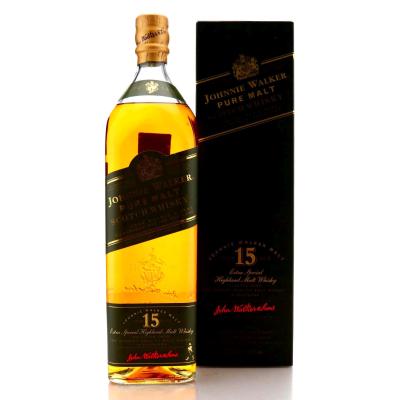 Image for Johnnie Walker 15 Year Old Pure Malt 1 Litre / Green Label