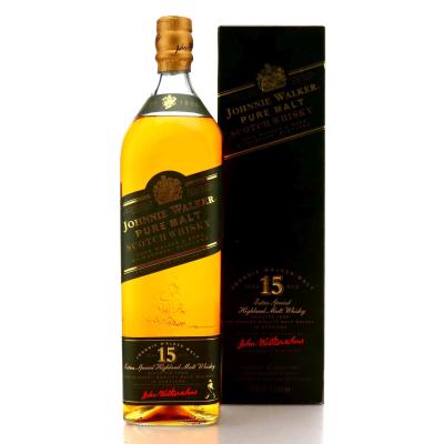 Image for Johnnie Walker 15 Year Old Pure Malt 1 Litre / Green Label