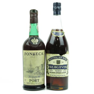 Fonseca 20 Year Old Tawny Port and Seagavin Tawny Style Port / x2 Fonseca 20 Year Old Tawny Port and Seagavin Tawny Style Port / x2