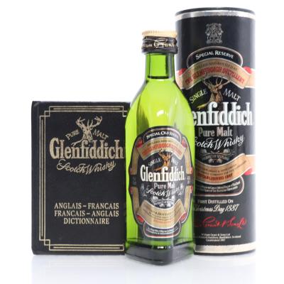 Glenfiddich Special Old Reserve Miniature / with French Dictionary