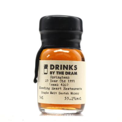 Sprinkbank 1991 25 Year Old Drinks by the Dram Miniature 3cl