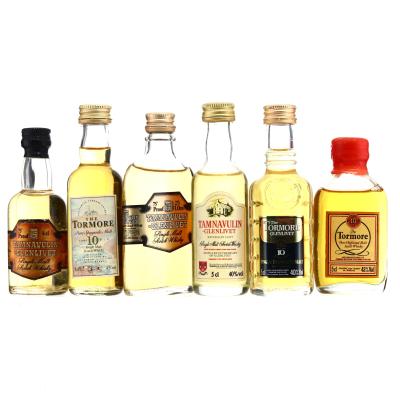 Tamnavulin & Tormore Miniatures x 6