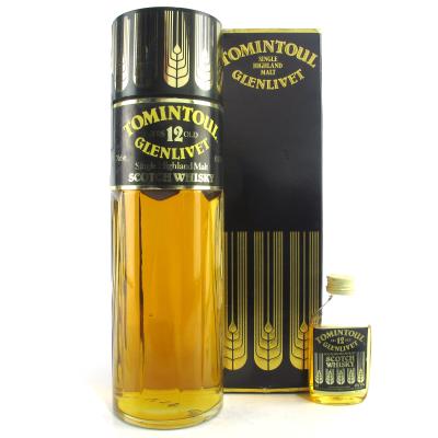 Tomintoul 12 Year Old Perfume Bottle / with Miniature 5cl