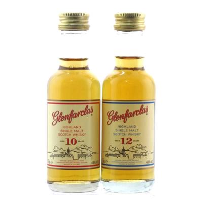 Glenfarclas 10 Year Old & 12 Year Old Miniature 5cl