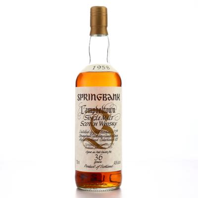 Springbank 1958 36 Year Old 75cl / US Import