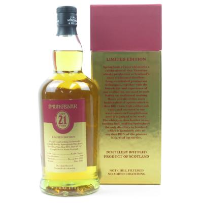 Image for Springbank 1993 Refill Claret 21 Year Old / Campbeltown Malts Festival 2015 Image for Springbank 1993 Refill Claret 21 Year Old / Campbeltown Malts Festival 2015