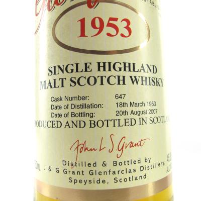 Image for Glenfarclas 1953 Single Cask #647 75cl
