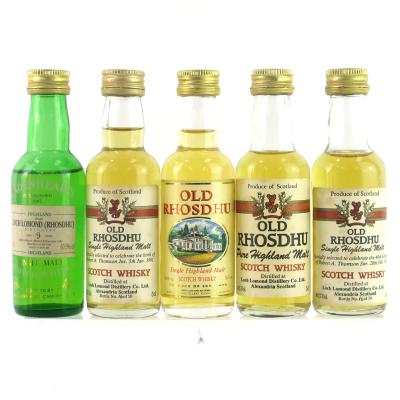 Loch Lomond / Old Rhosdhu Miniatures 5 x 5cl