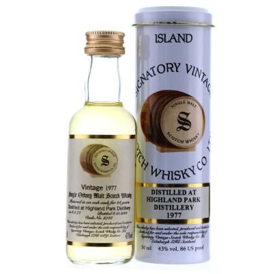 Highland Park 1977 Signatory Vintage 24 Year Old Miniature 5cl