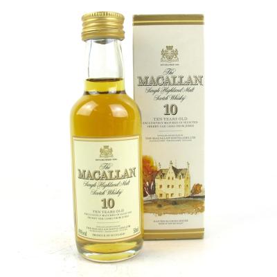 Macallan 10 Year Old 1990s Miniature 
