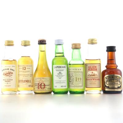 Miscellaneous Miniature Selection 7 x 5cl / Includes Littlemill 12 Year Old