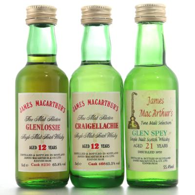 James MacArthurs Miniature Selection 3 x 5cl