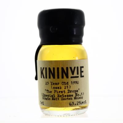 Kininvie 1990 The First Drops 25 Year Old Special Release #1 Miniature 3cl