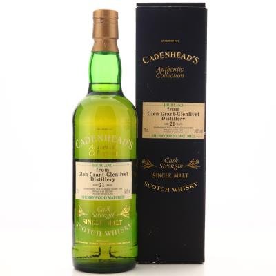 Glen Grant 1974 Cadenhead's 21 Year Old Sherry Wood