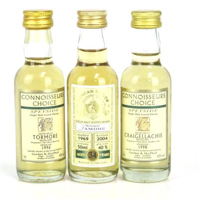 Speyside Miniature Selection 3 x 5cl / including Tamdhu 1969 34 Year Old