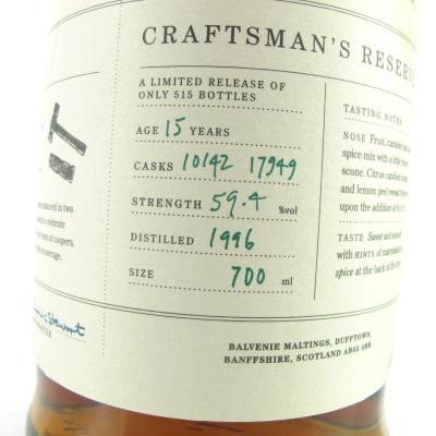Image for Balvenie 1996 Craftsman's Reserve 15 Year Old - No.1 The Cooper