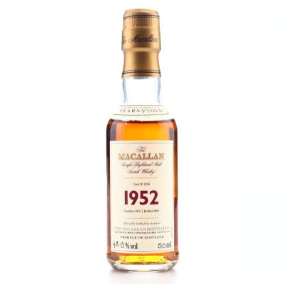 Macallan 1952 Fine and Rare 49 Year Old #1250 Miniature 