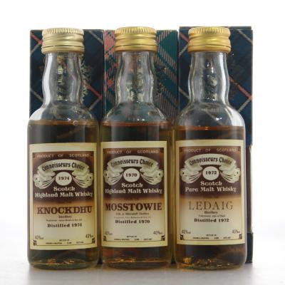 Gordon and MacPhail Miniatures x 3 / includes Mosstowie 1970