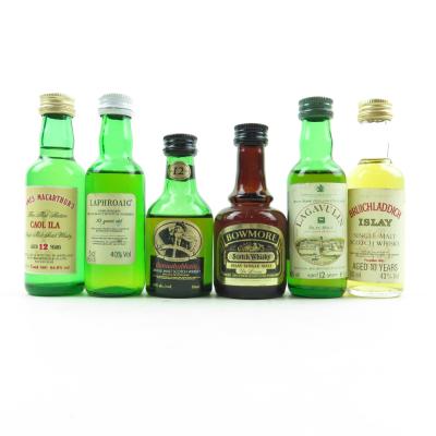 Islay Miniature Selection Including Bowmore 1970s 6 x 5cl