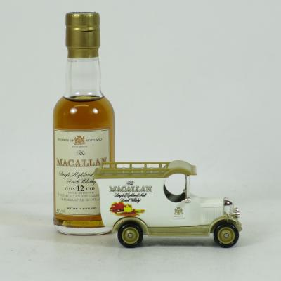 Macallan 12 Year Old Miniature and Days Gone By Macallan Van