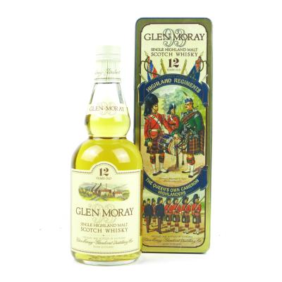 Glen Moray 12 Year Old Queen's Own Cameron Highlanders Tin Glen Moray 12 Year Old Queen's Own Cameron Highlanders Tin