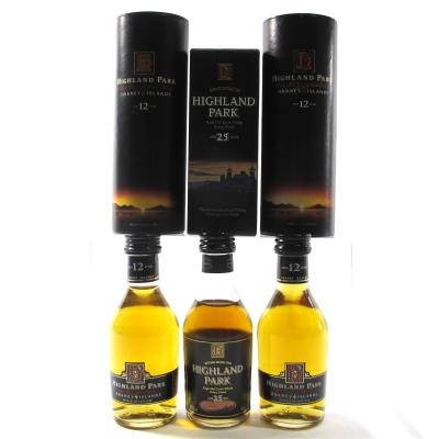 Highland Park Miniature Selection  3 x 5cl / including 25 Year Old