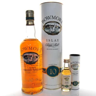 Image for Bowmore 10 Year Old Screen Print / includes Miniature 5cl