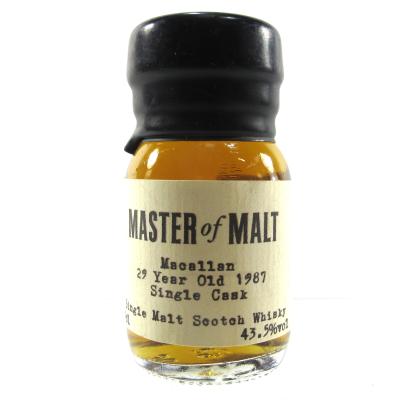 Macallan 1987 Master of Malt 29 Year Old Miniature 3cl