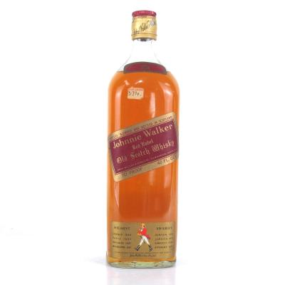 Johnnie Walker Red Label 1960s 40 Fl Ozs