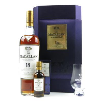 Macallan 1992 18 Year Old Gift Set 70cl and 5cl
