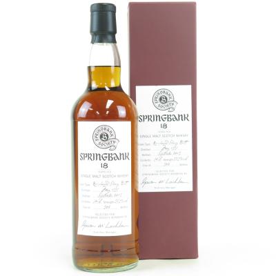 Springbank 1997 Single Cask 18 Year Old Springbank 1997 Single Cask 18 Year Old