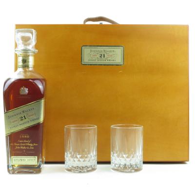 Image for Johnnie Walker 21 Year Old Wooden Case Gift Set Image for Johnnie Walker 21 Year Old Wooden Case Gift Set