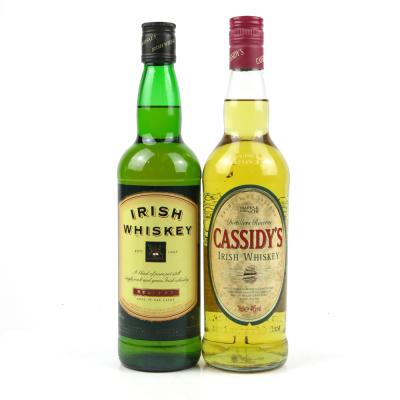 Cassidy's Irish Whiskey and Irish Whiskey 2 x 70cl 