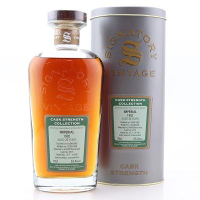 Imperial 1982 Signatory Vintage 25 Year Old Cask Strength