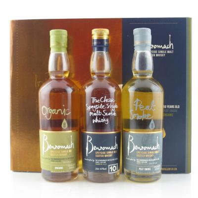 Benromach 10 Year Old, Peat Smoke & Organic 3 x 20cl