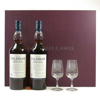 Talisker Friends of The Classic Malts 2 x70cl including Glasses